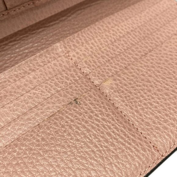 Auth GUCCI Interlocking G 449397 Pink Leather - Long Wallet - Picture 13 of 15